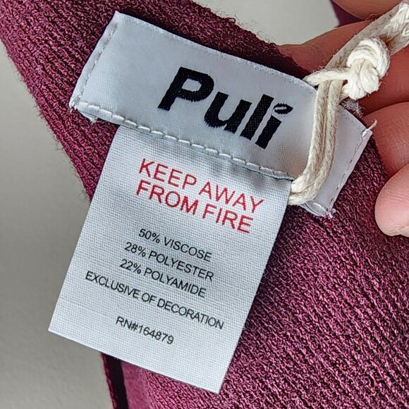 NWT Puli Purple Open Cape Style Sweater One Size - Picture 10 of 15